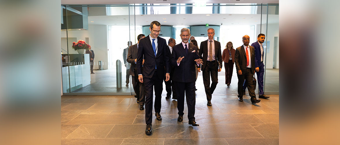  External Affairs Minister Dr. S. Jaishankar met Dr. Günter Sautter, Foreign & Security Policy Advisor to the Federal Chancellor of the Federal Republic of Germany in Berlin on 23.05.2025