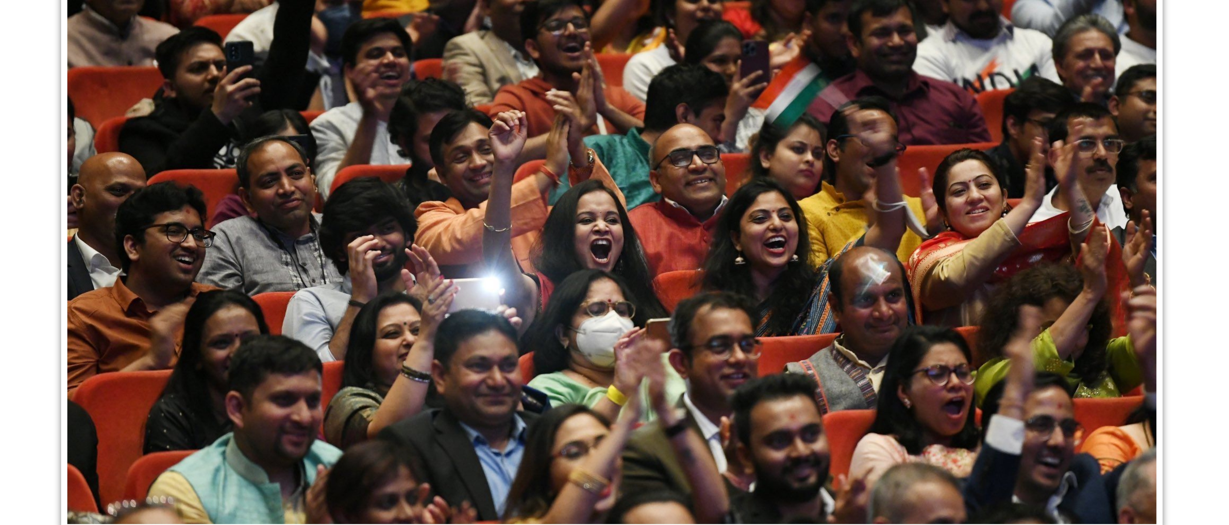  Prime Minister Shri. Narendra Modi addressing the Indian community during the 6th India-Germany Inter-Governmental Consultations