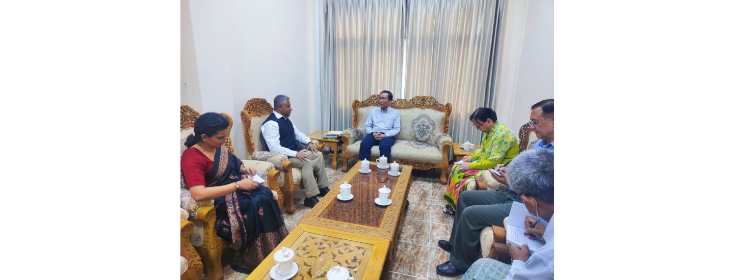  Ambassador's meeting with Deputy Prime Minister & Union Minister for Planning & Finance U Win Shein on 18 April 2025 in Naypyitaw