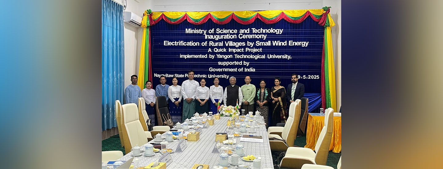  On 29 May 2025,  Ambassador handed over two QIPs to Govt of Myanmar: a rural electrification project powered by small wind turbines in three regions in Myanmar; and teaching aids and IT equipment for upgrading e-learning at the Institute of Development Administration in Yangon