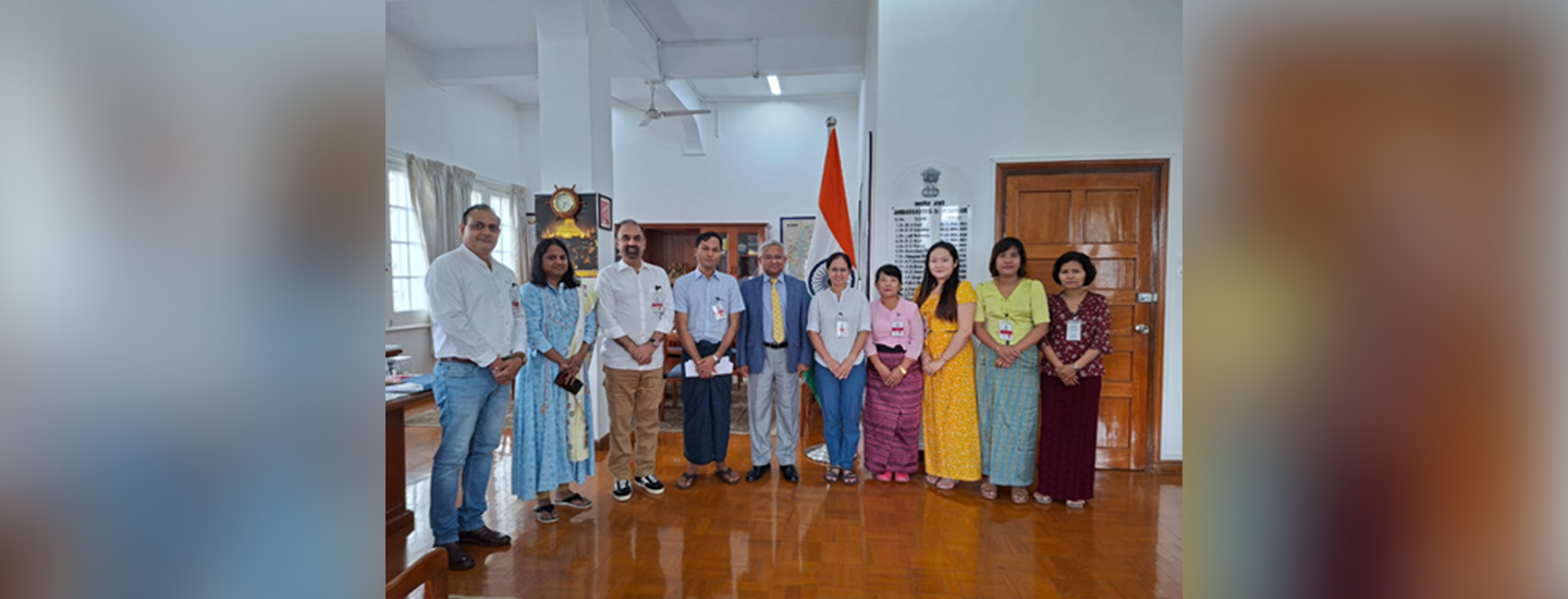  Ambassador met six Myanmar professionals in radiotherapy & nuclear medicine  undergoing 4-week specialized training in cancer care at Tata Memorial Centre Mumbai under  BIMSTEC from 7th July to 2nd August 2025